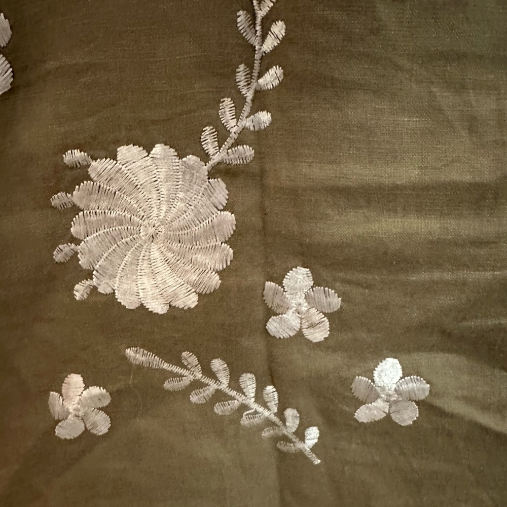 Zara embroidered linen dress - Picture 4 of 7